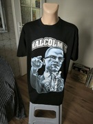 Malcolm X t-shirt męski czarny 2XL XXL Ish&Mal IMI oversize big print