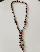 Sotuar Boho: Naturalny Bursztyn, Lawa Wulkaniczna i Jadeit – Rękodzieło