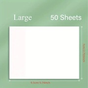 Przezroczyste Karteczki Samoprzylepne | 9,5cm x 7cm - 50 Arkuszy 