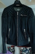 Kurtka skórzana /skóra naturalna/ czarna roz. S