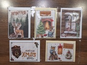 kartka z okazji Świąt Bożego Narodzenia, ręcznie wykonana