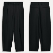 Spodnie wełniane z zaszewkami Zara 50th Anniversary rozmiar M czarne