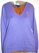Ralph Lauren.  Fioletowy bawełniany sweter36/38