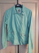 Miętowa kurtka sztuczna skóra Reporter Young 164 