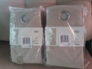 2 zasłony welurowe welwetowe Sinsay komplet dwóch zasłon na kółkach beż 