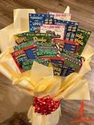 Bukiet słodki prezent zdrapki urodziny ślub wesele dzień chłopaka kobiet 