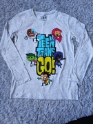 Bluzka z nadrukiem Młodzi Tytani Sinsay r.140 nowa