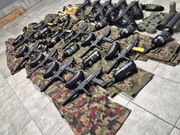 Zestaw do gry w paintball - 10 kompletów Tippmann FT-12 i Rental mundury