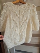 Piękny sweterek z moheru.Handmade. 