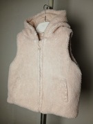 Kamizelka dziewczęca z kapturem ciepła z kożuszkiem george r.2-3 lata