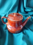 Brązowy imbryk z serwisu kawowego Ania Tułowice 