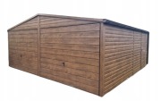 Garaż blaszany 6x7 Brama 2.20 profil zamknięty, ocynk, Premium