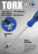 zestaw 5 wkrętaków magnetycznych Torx NITEO TSS0049-26 śrubokręty