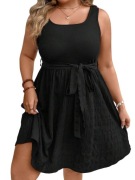 Czarna sukienka midi ramiączka xl/2xl litera A