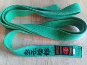 Pas karate , Aikido z Haftem 300 cm Zielony (42)