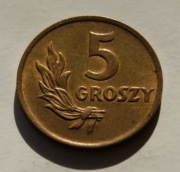 5 groszy 1949 brąz bez obiegu Stan !!!
