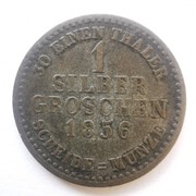 1 srebrny grosz 1856 Elektorat Hesji (Hesja-Kassel)  Fryderyk Wilhelm