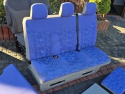 Kanapa Łóżko Westfalia Fotel na Szyny Niebieska Vivaro Opel Składana