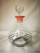 Stara szklana karafka z lat 60tych (1960), karafka na wino