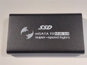 Dysk przenośny zewnętrzny SSD mSata 480 GB USB 3.0 z kablem
