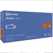 Rękawiczki nitrylowe bezpudrowe Mercator Nitrylex Classic XL 100 szt.