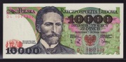 10000 zł - 1988 - UNC- stan I - bankowy- seria DG