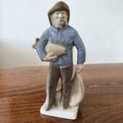 Figurka porcelanowa - Rybak - Grafenthaler.