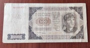 500zł z 1948r seria AG