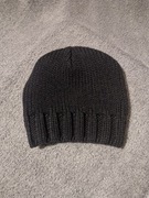 Nowa czarna czapka uniseks pleciona uniwersalna zimowa