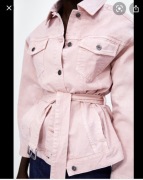 Zara katana pudrowy roz xs oversize