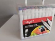 Markery Kayet 60 sztuk dwustronne permanentny wodoodporny 