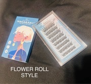 Rzęsy bondingowe z klejem Flower Roll Style
