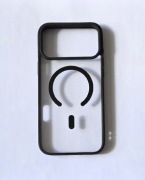 Etui/case przezroczyste z magsafe czarne iPhone 17 pro max