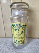 Szklany pojemnik Vintage z lat 80 tych 