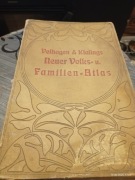 Niemiecki atlas geograficzny z 1901 roku