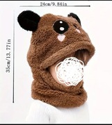 Komplet -czapka z kominem jesienno zimowa