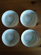 Talerzyki na masło 4szt Easterling Spencerian Rose