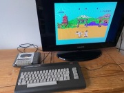 Commodore 16 nr.2 (64 kb),joystick,zasilacz,magnetofon,cartridge z 72 grami