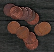 Holandia Beatrycze 5 centów 1982-1991 różne stany różne roczniki 12 sztuk