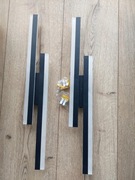 2 sztuki Kinkiety LED Lampa ścienna Czarna