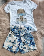 Komplet dla dziewczynki w motylki 146/152