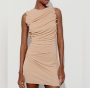 Sukienka marszczona mini Zara