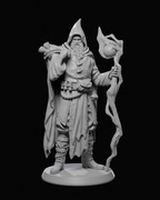 Karadin Genly Mag Mędrzec Figurka 32mm 14K zgodna z DnD RPG Pathfinder War.
