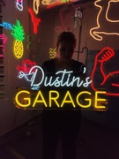 Garaż Neon Napisy LED na zamówienie. Twoje Imię Garaż