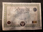 Świadectwo udziałowe AC3133556