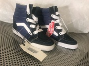 Nowe VANS SK8-HI Navy & True White Wedge Roz. 35