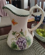 Vintage Ozdobny dzbanek ceramiczny wysokość 26 cm