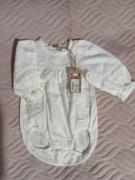 Ekskluzywne body Newbie r62 bawełna organiczna wzór kwiatowy 