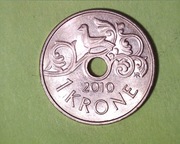 Norwegia 1 korona 2010