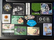 Zestaw wlepek dla jaraczy - vlepki weed 420 OCB